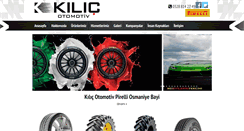 Desktop Screenshot of kilicotomotiv.com.tr